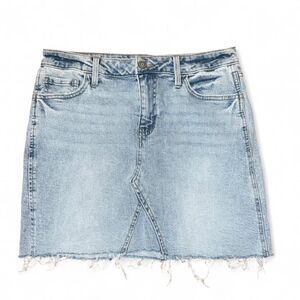 Celebrity Pink Women's Light Blue Denim Jean Skirt SZ M